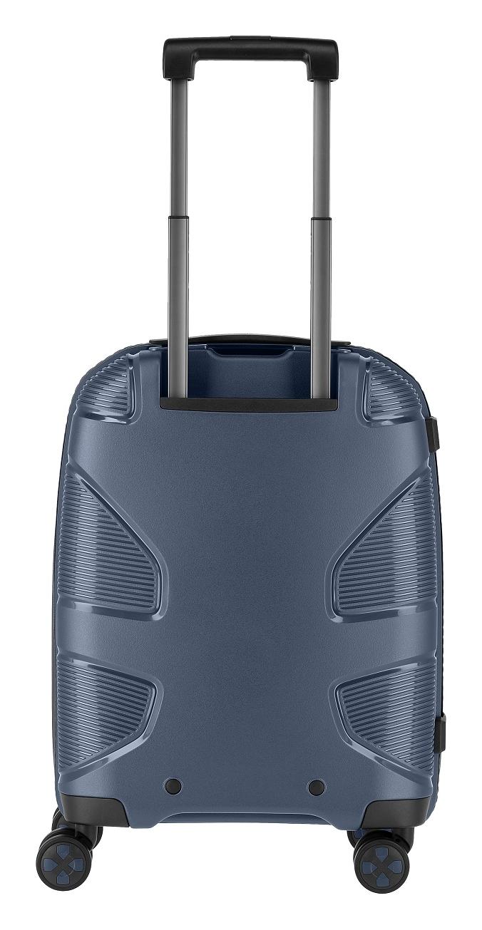 Kufor do lietadla 55x40x20 IMPACKT IP1 S Glacier blue.

4 odolné dvojkolieska otočné o 360°
systém Click & Roll s tlačidlom na rýchlu výmenu koliesok bez použitia náradia
integrovaný TSA zámok s USB portom 
obojstranný systém balenia s kompresnými popruhmi a dvoma deliacimi prepážkami
vodoodpudivý zips
odľahčená hliníková rukoväť s aretáciou
podšívka vyrobená zo 100 % z recyklovaného polyesteru
škrupina vyrobená zo 46 % z recyklovaného polypropylénu
produkt vhodný pre vegánov
kufor svojimi rozmermi spĺňa normy na palubnú batožinu väčšiny leteckých spoločností
predĺžená záruka 6 rokov