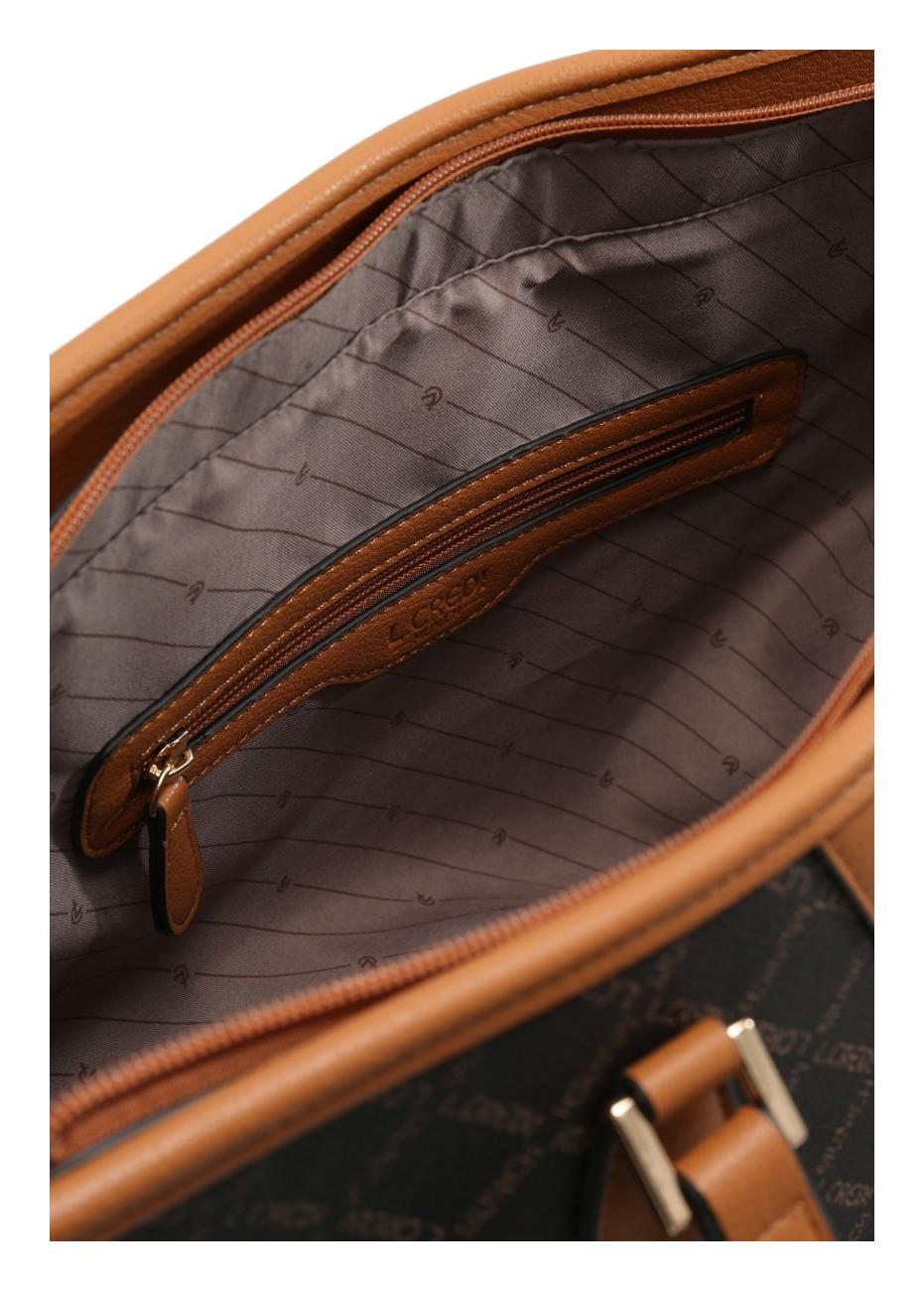 Dámska taška L.CREDI Filiberta Tote Bag Brown