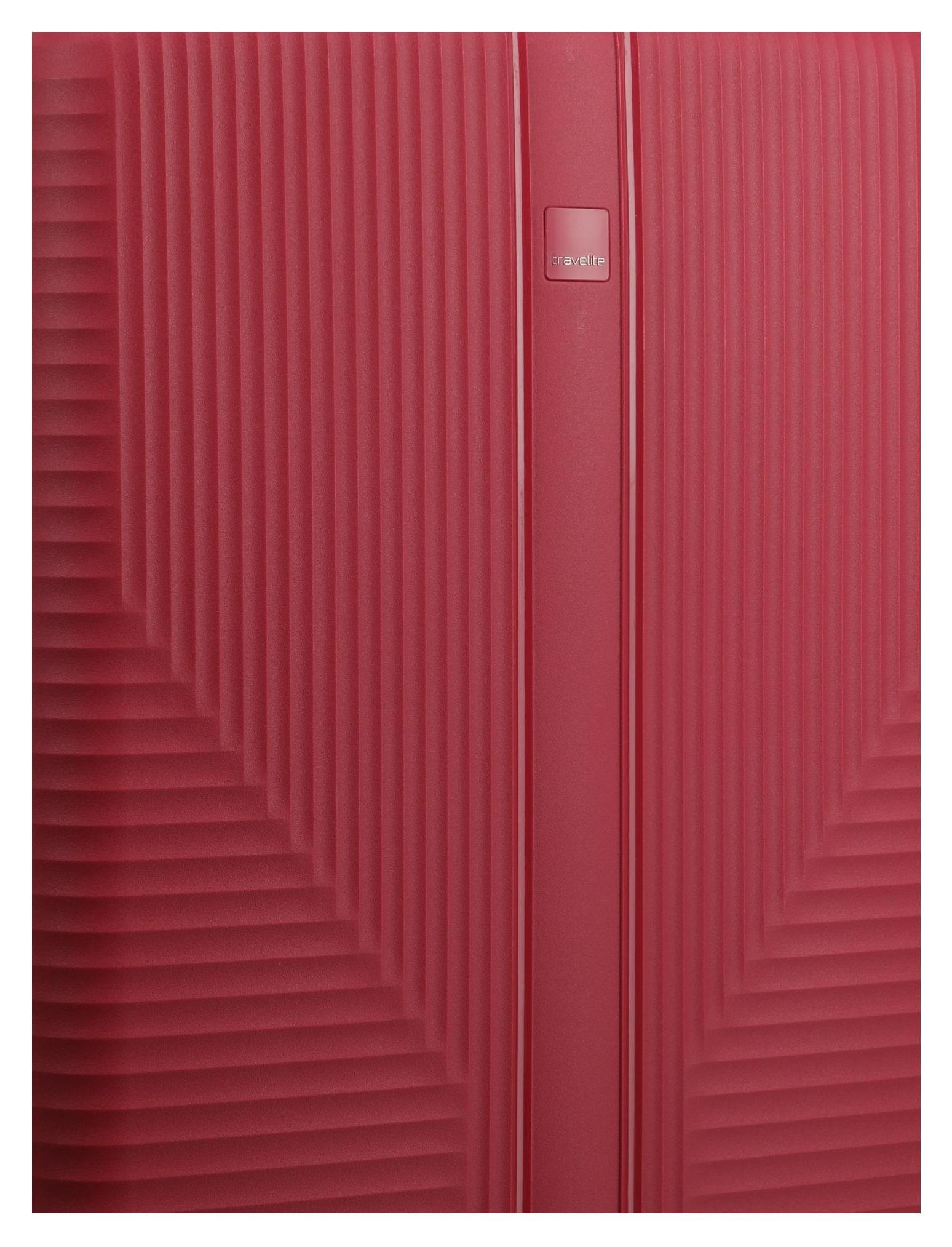 Palubný kufor Travelite Air Stripe S Slim Red