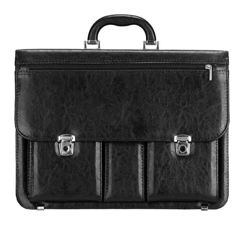 Pánska aktovka REAbags 8001/2-TR - čierna/nikel