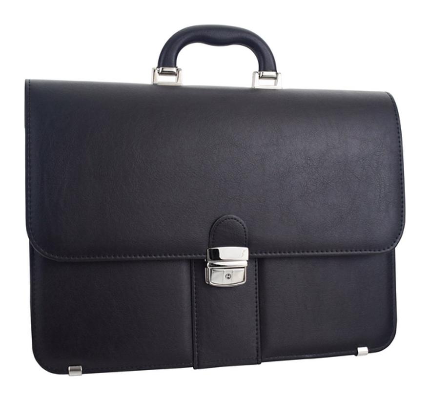 Pánska aktovka REAbags 9003-TR Čierna/nikel