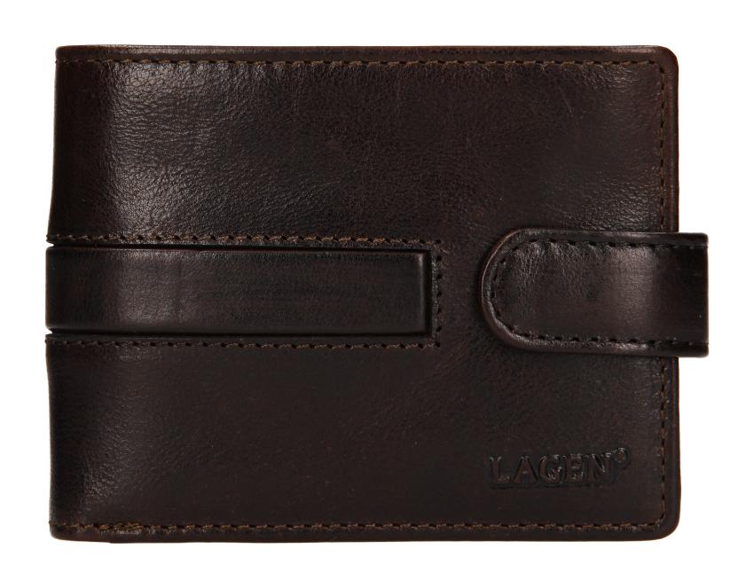 Pánska kožená peňaženka Lagen 1997/T Dark brown – Obrázok 3