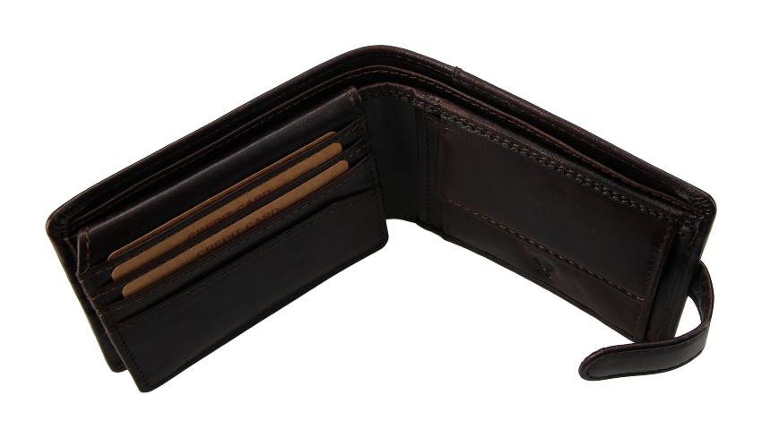 Pánska kožená peňaženka Lagen 1997/T Dark brown – Obrázok 4