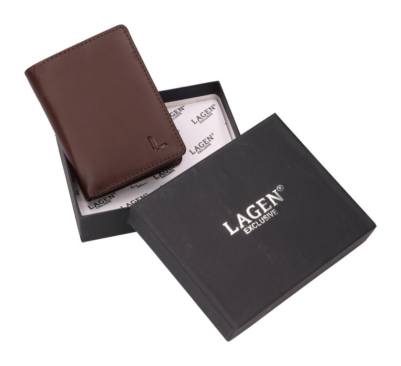 Pánska kožená peňaženka Lagen LG-7657 Dark brown – Obrázok 6