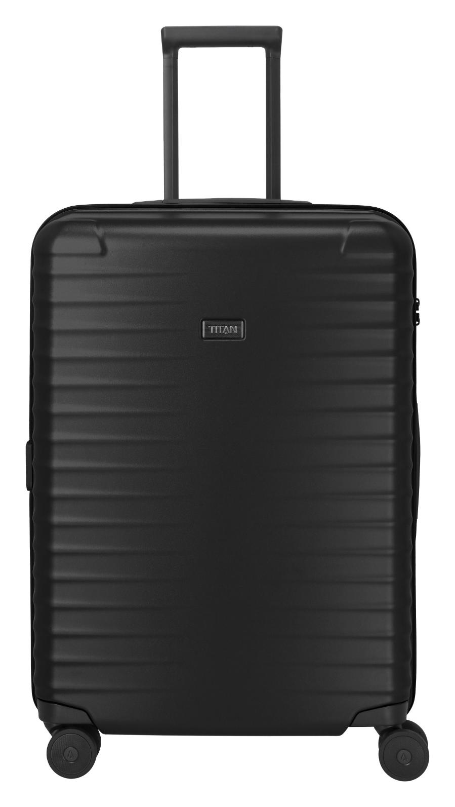 Stredný škrupinový kufor Titan Upgrade M plus Nightshade black