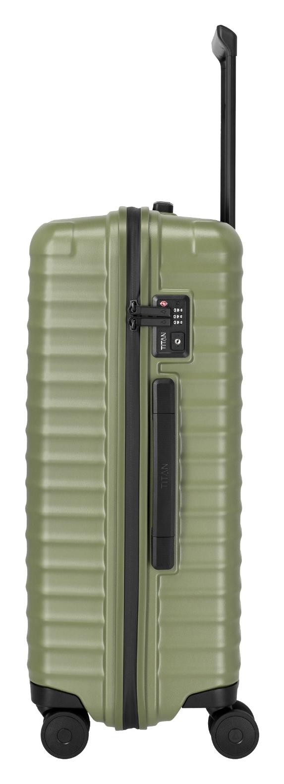 Stredný škrupinový kufor Titan Upgrade M plus Forest green – Obrázok 3