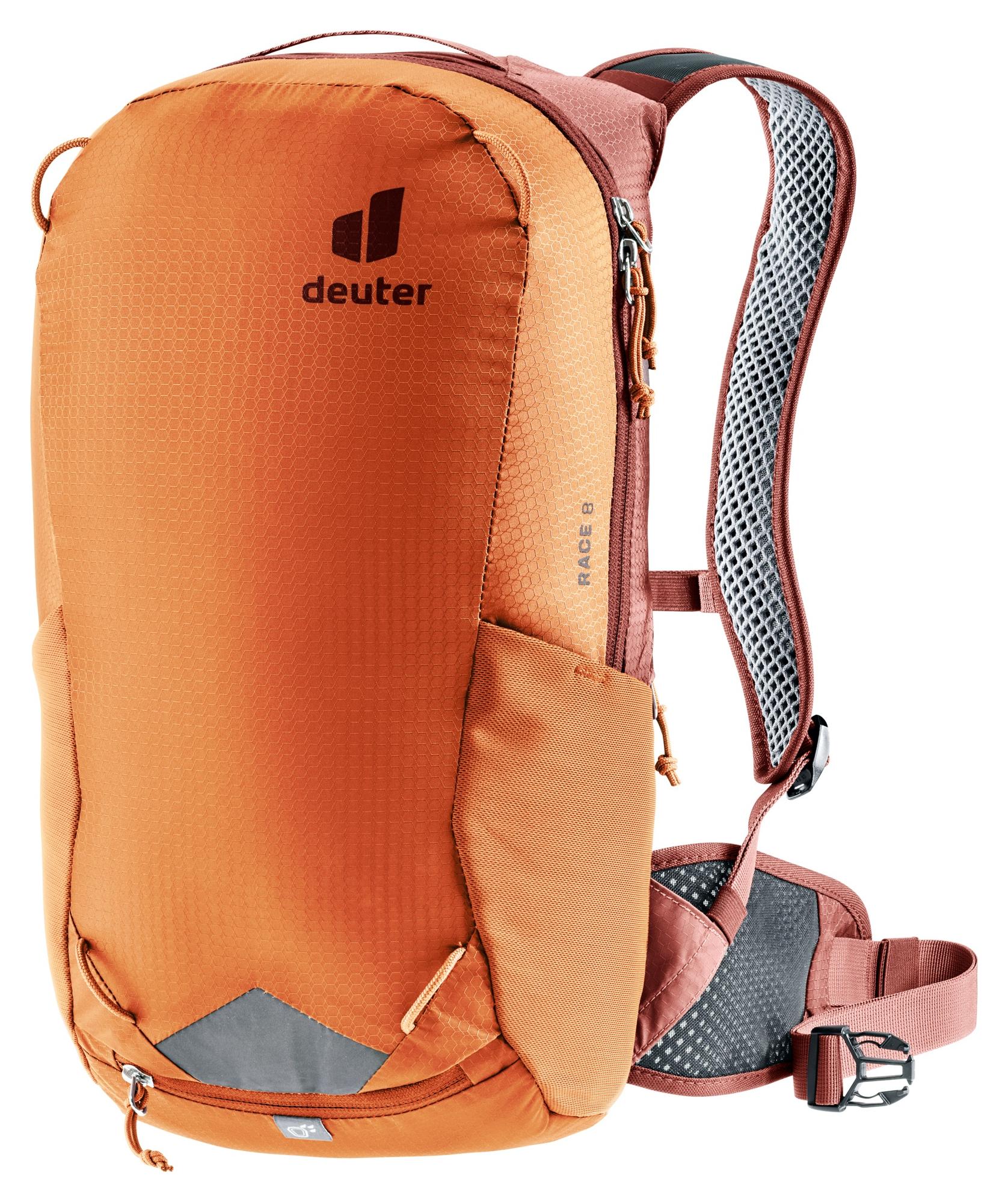 Batoh na bicykel Deuter Race 8 Chestnut-Redwood