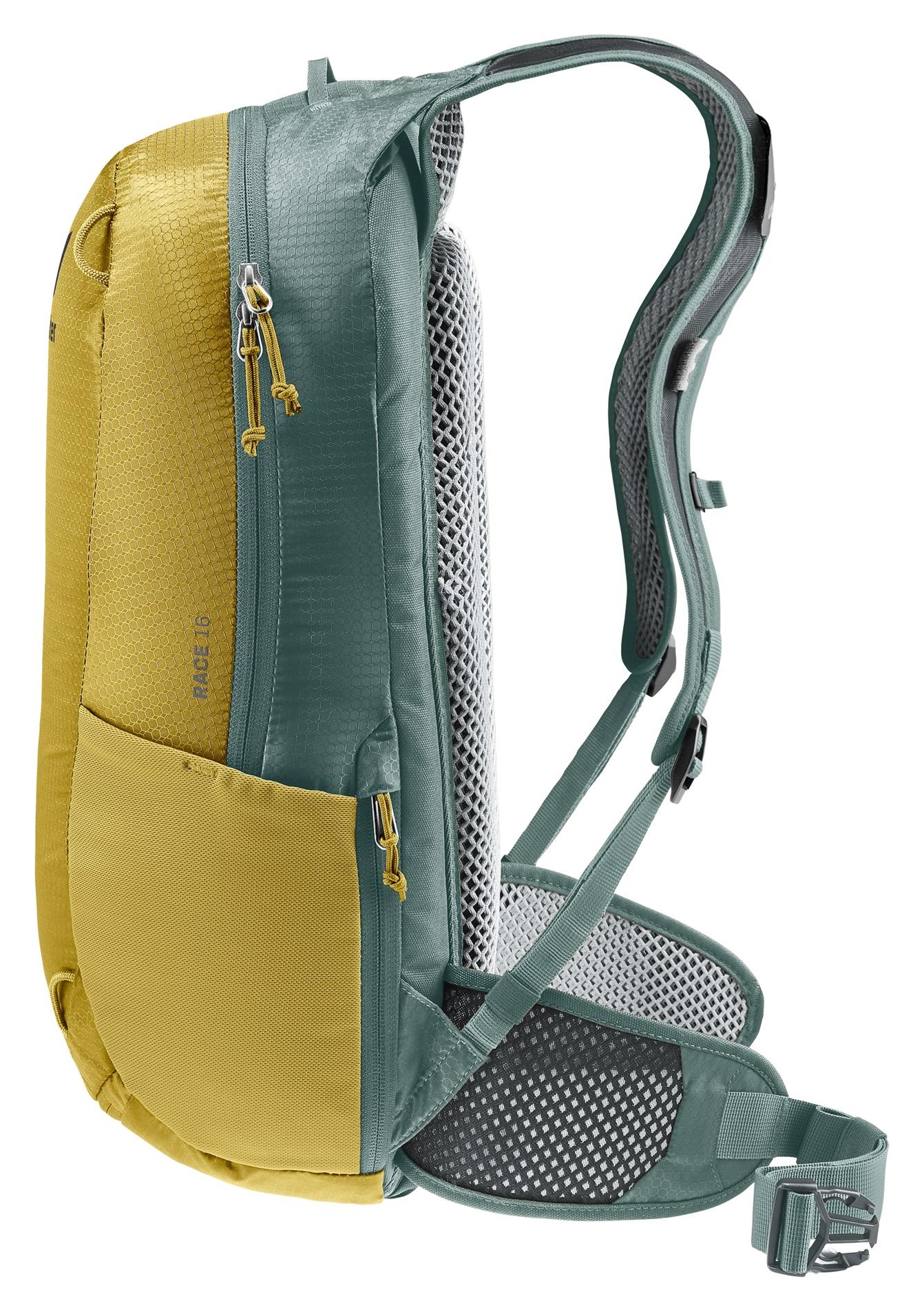 Batoh na bicykel Deuter Race 16 Turmeric-Ivy – Obrázok 5