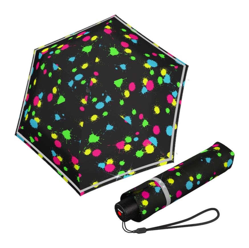 Mini dáždnik Knirps Rookie Bubble Bust Reflective – Obrázok 3