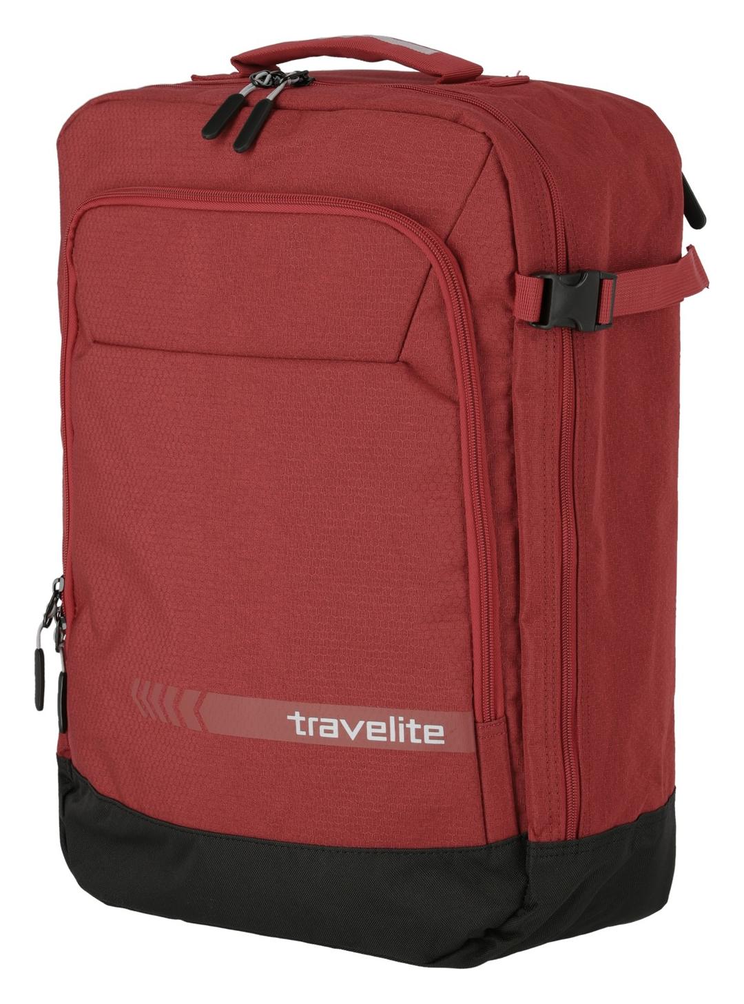 Príručná batožina 55x40x20 Travelite Kick Off Multibag Backpack Red