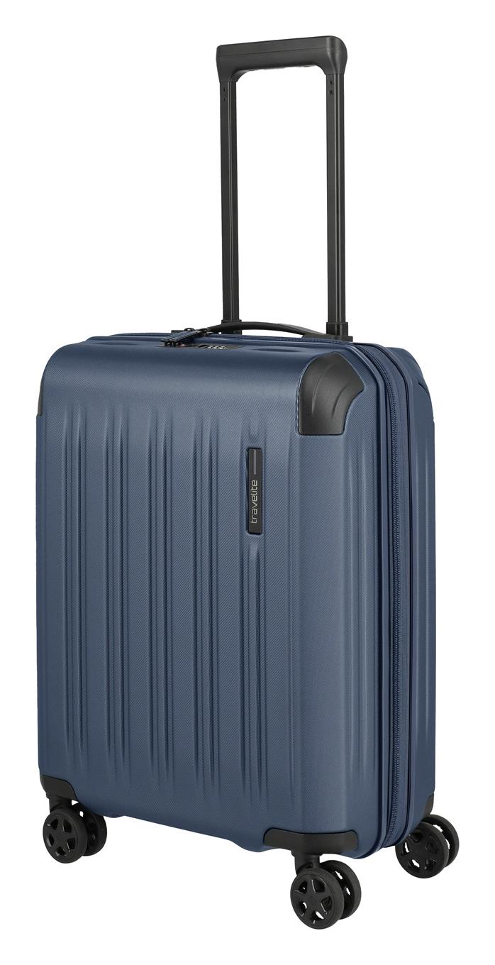 Malý škrupinový kufor Travelite Dynamiic S exp Denim blue