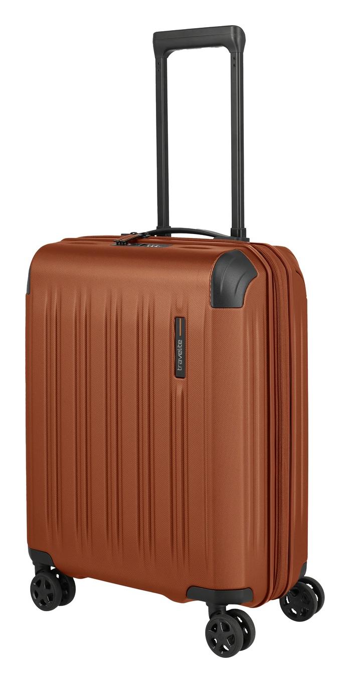 Malý škrupinový kufor Travelite Dynamiic S exp Copper