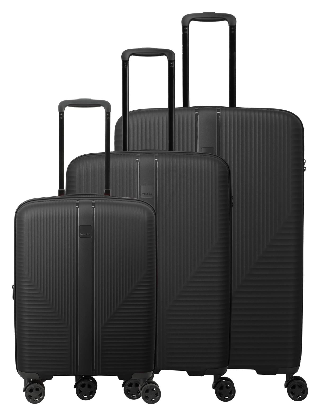 Sada cestovných kufrov Travelite Air Stripe S exp, M exp, L Black