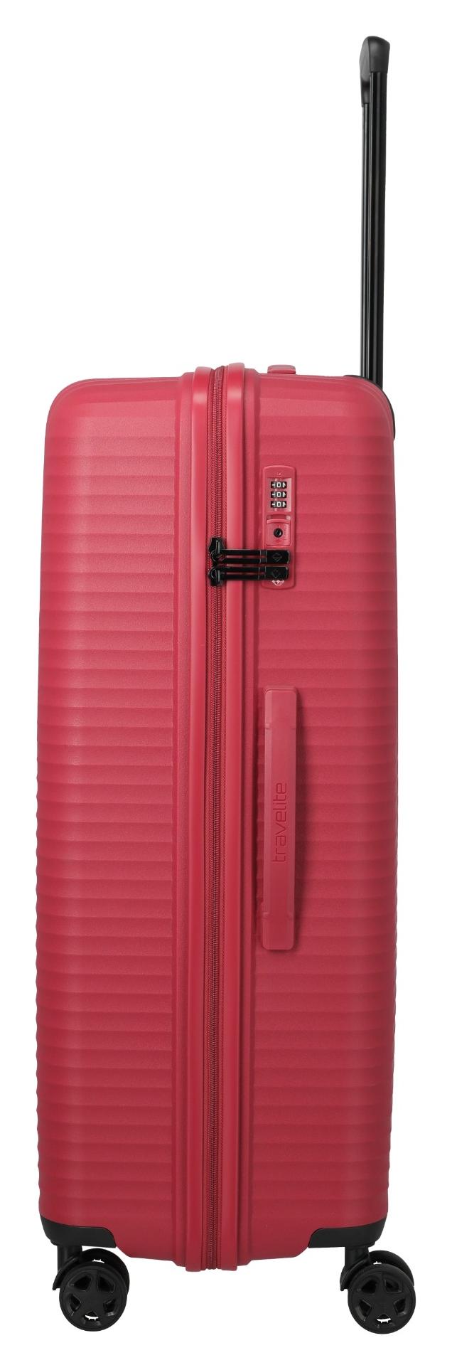 Veľký škrupinový kufor Travelite Air Stripe L Red – Obrázok 5