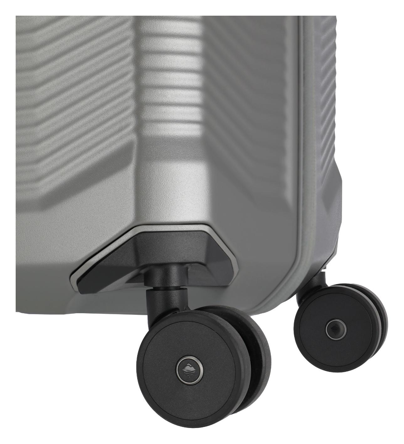 Malý škrupinový kufor Travelite Millennium S Silver