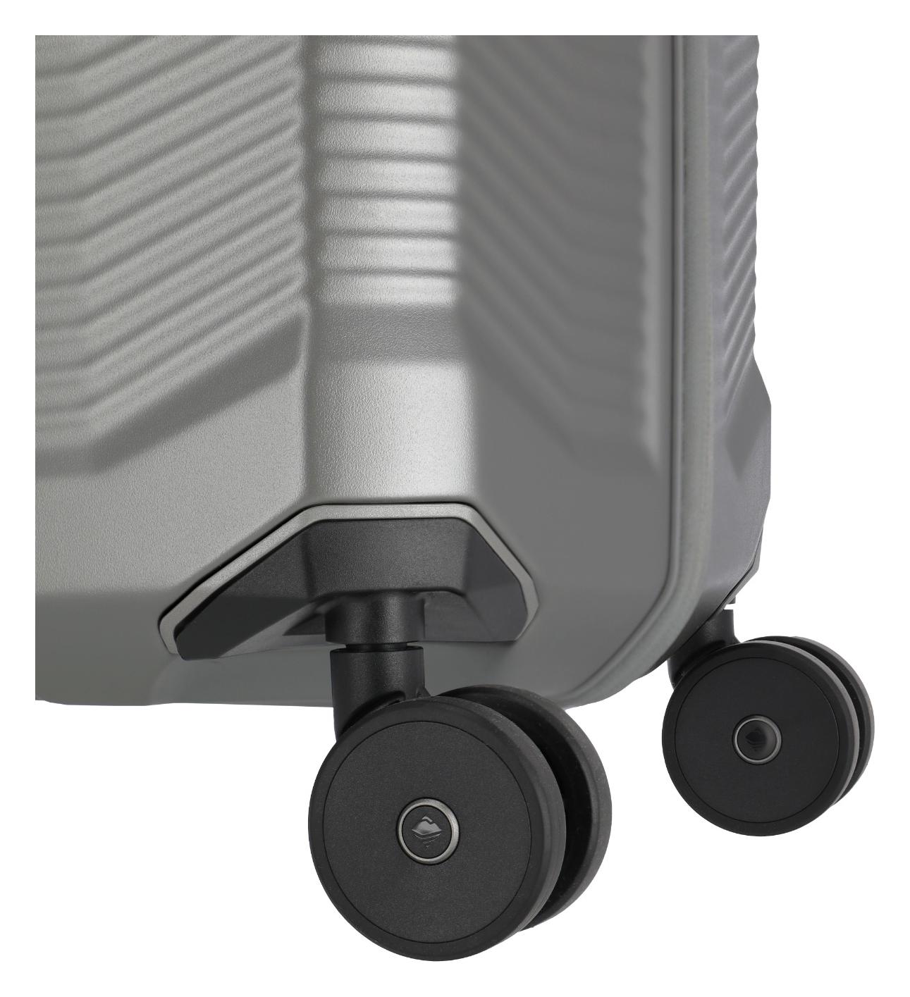 Stredný škrupinový kufor Travelite Millennium M Silver