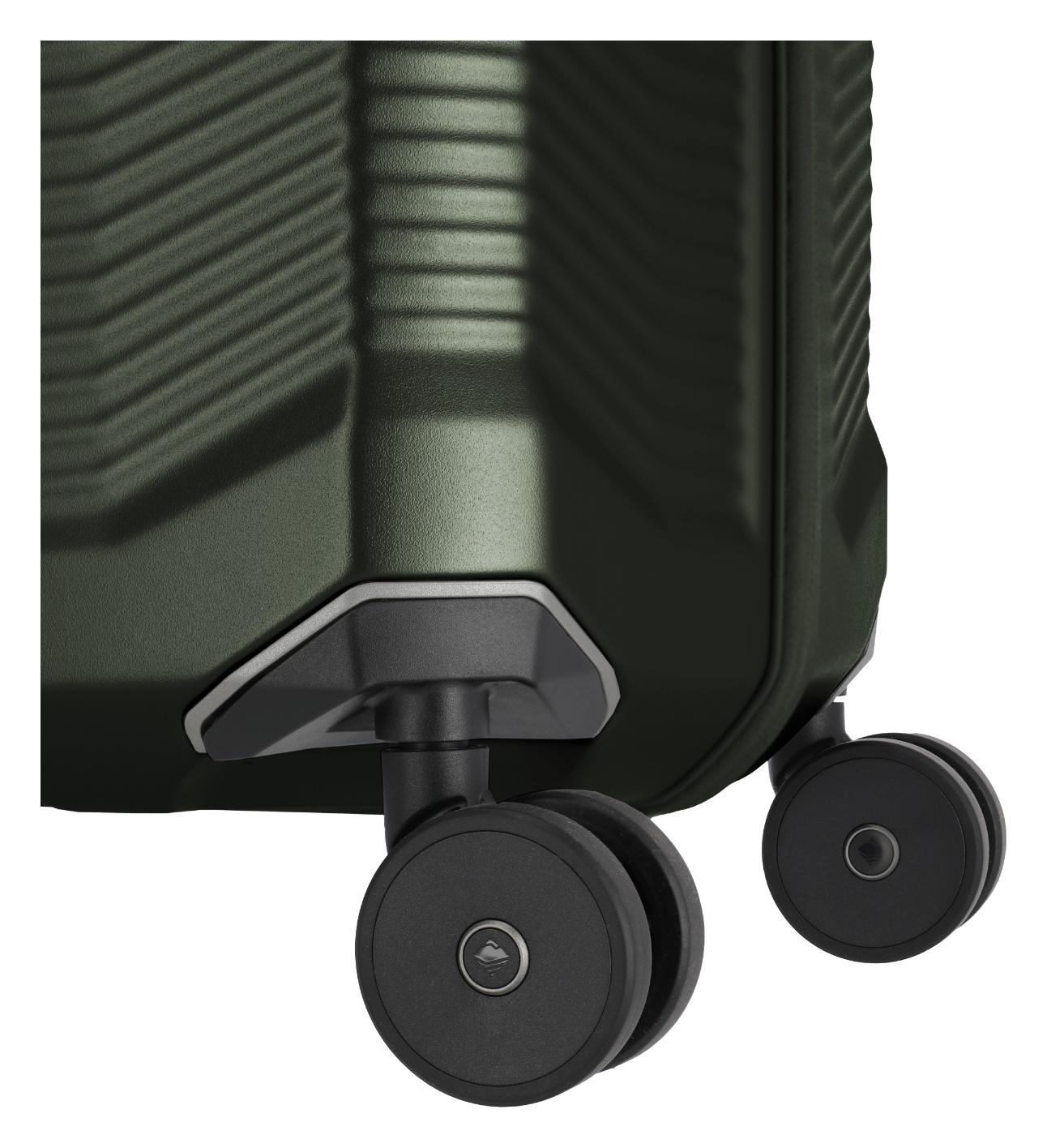 Veľký škrupinový kufor Travelite Millennium L Pine Green