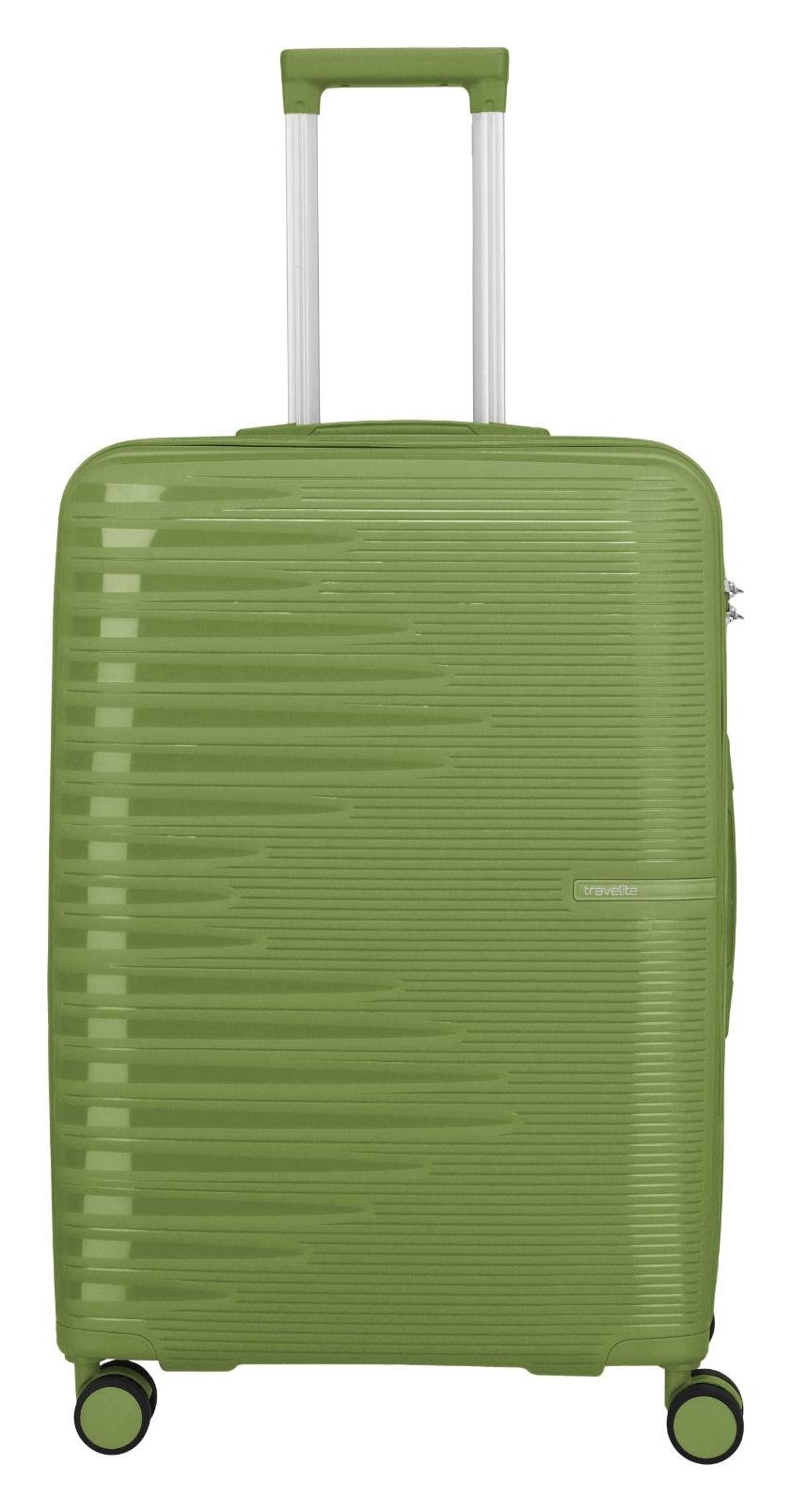 Stredný kufor na kolieskach Travelite Pacific M Olive