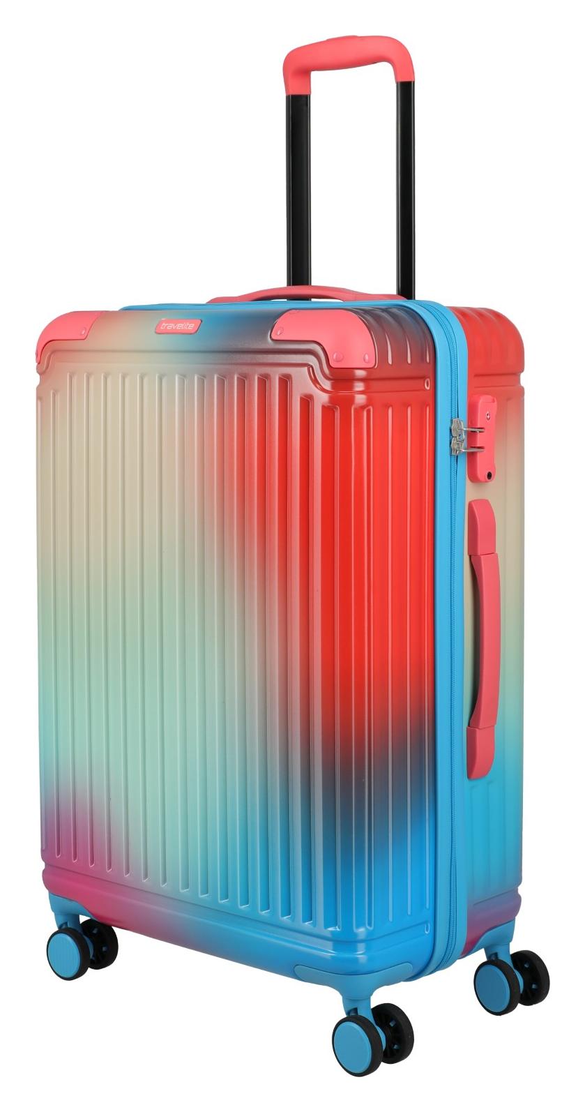 Stredný škrupinový kufor Travelite Cruise M Multicolor