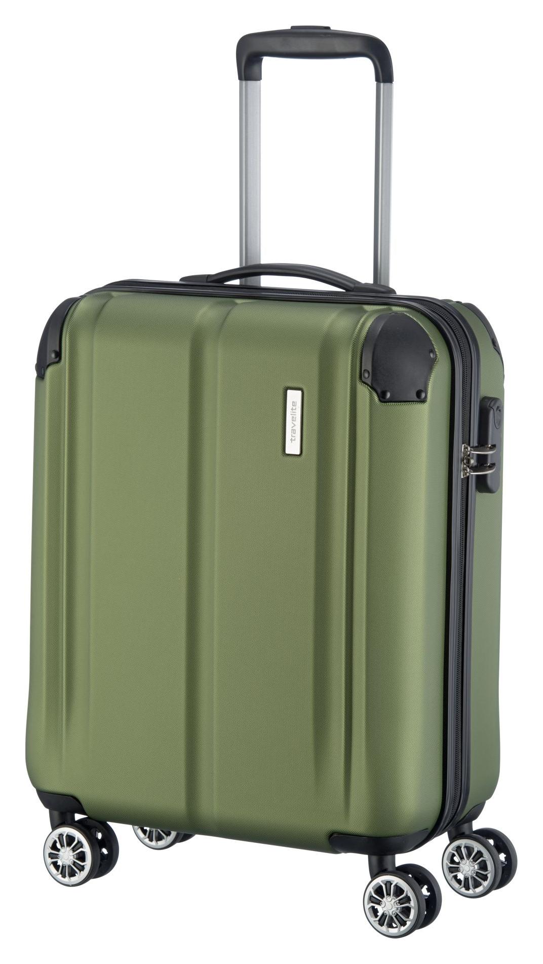 Kufor do lietadla 55x40x20 Travelite City 4w S Green