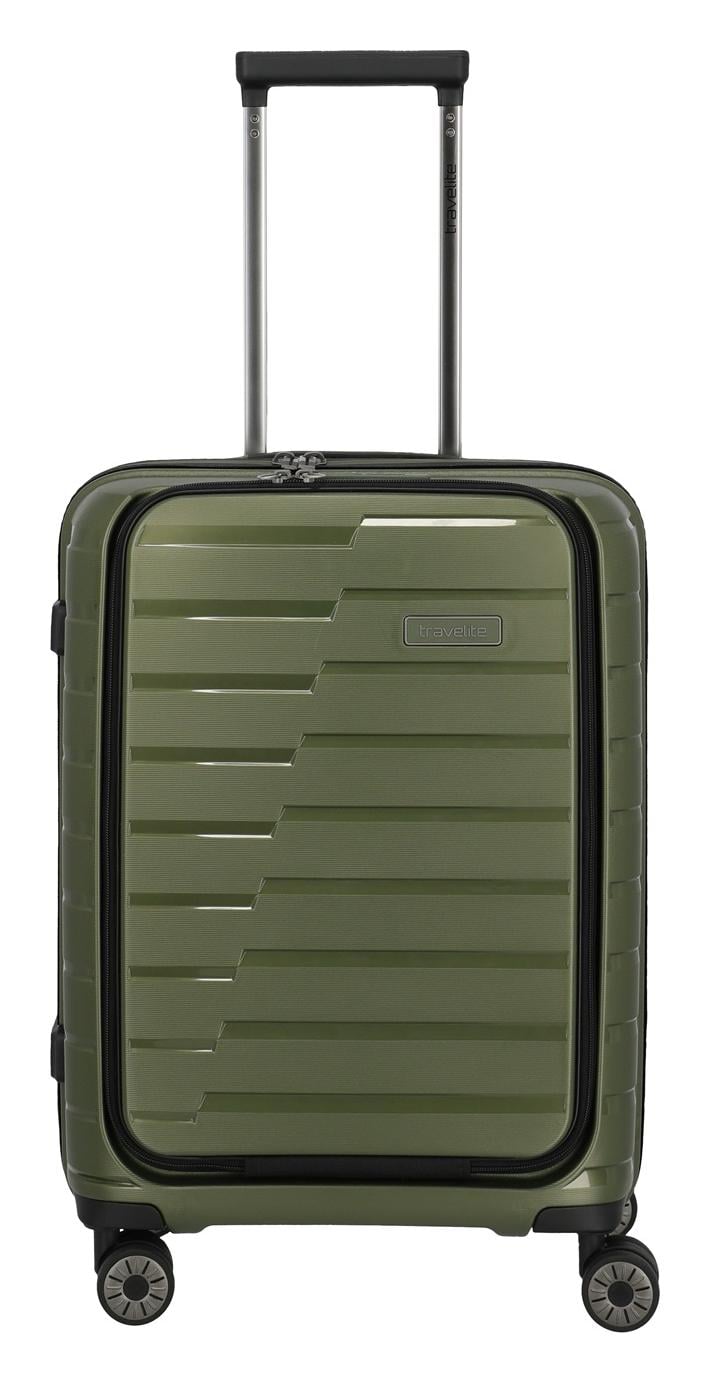 Palubný kufor na notebook Travelite Air Base 4w S Front pocket Olive Palubný kufor na notebook Travelite Air Base 4w S Front pocket Olive