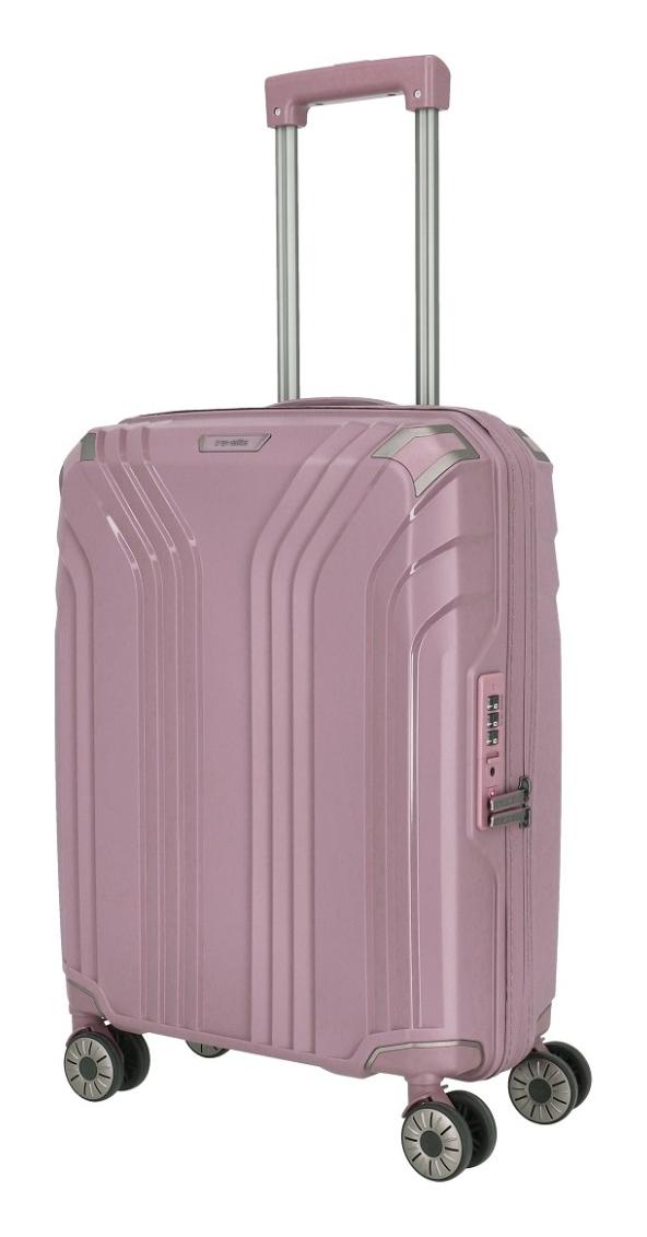 Palubný kufor 55x40x20 Travelite Elvaa 4w S Rosé