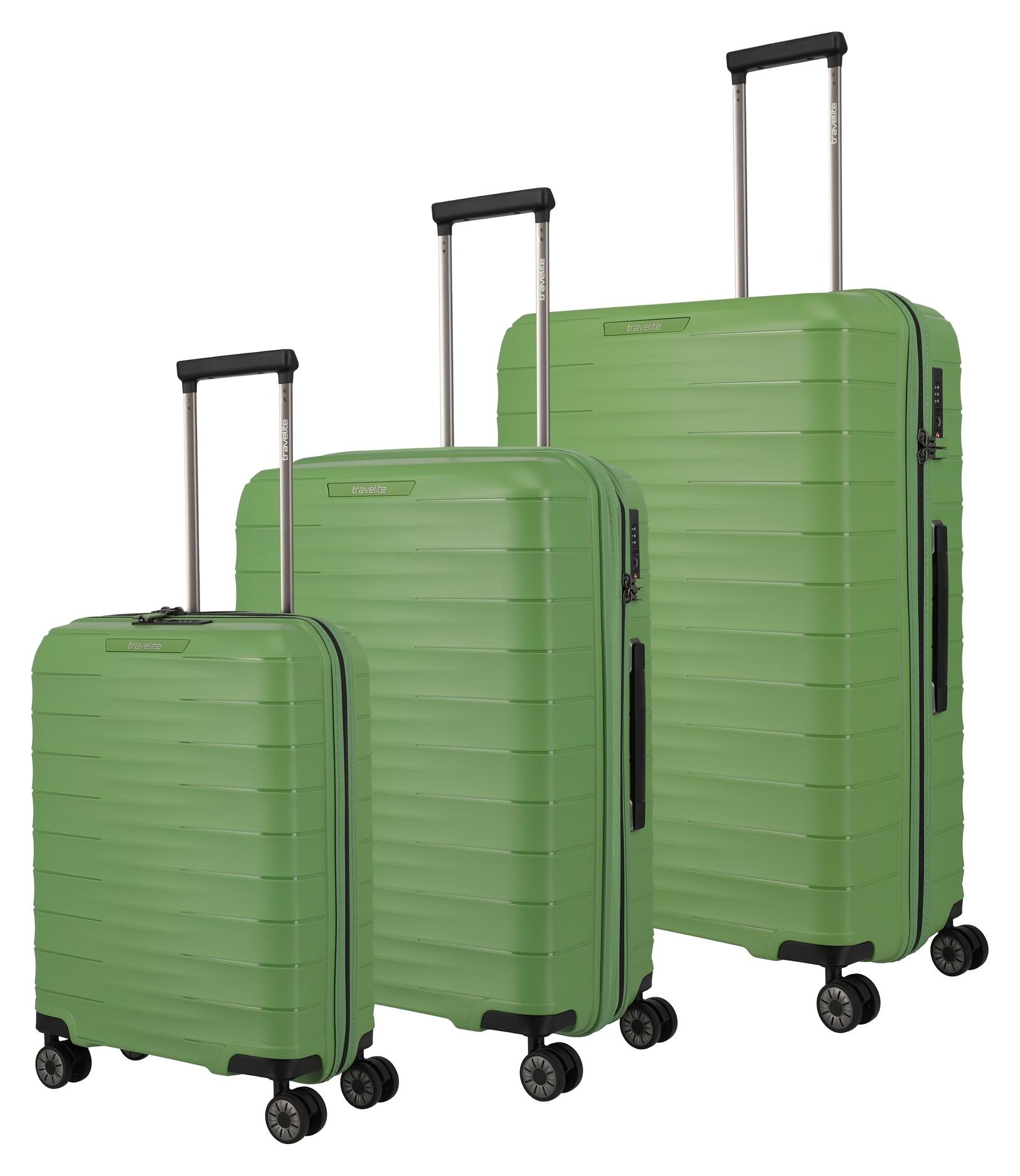 Sada cestovných kufrov Travelite Mooby S,M,L Green