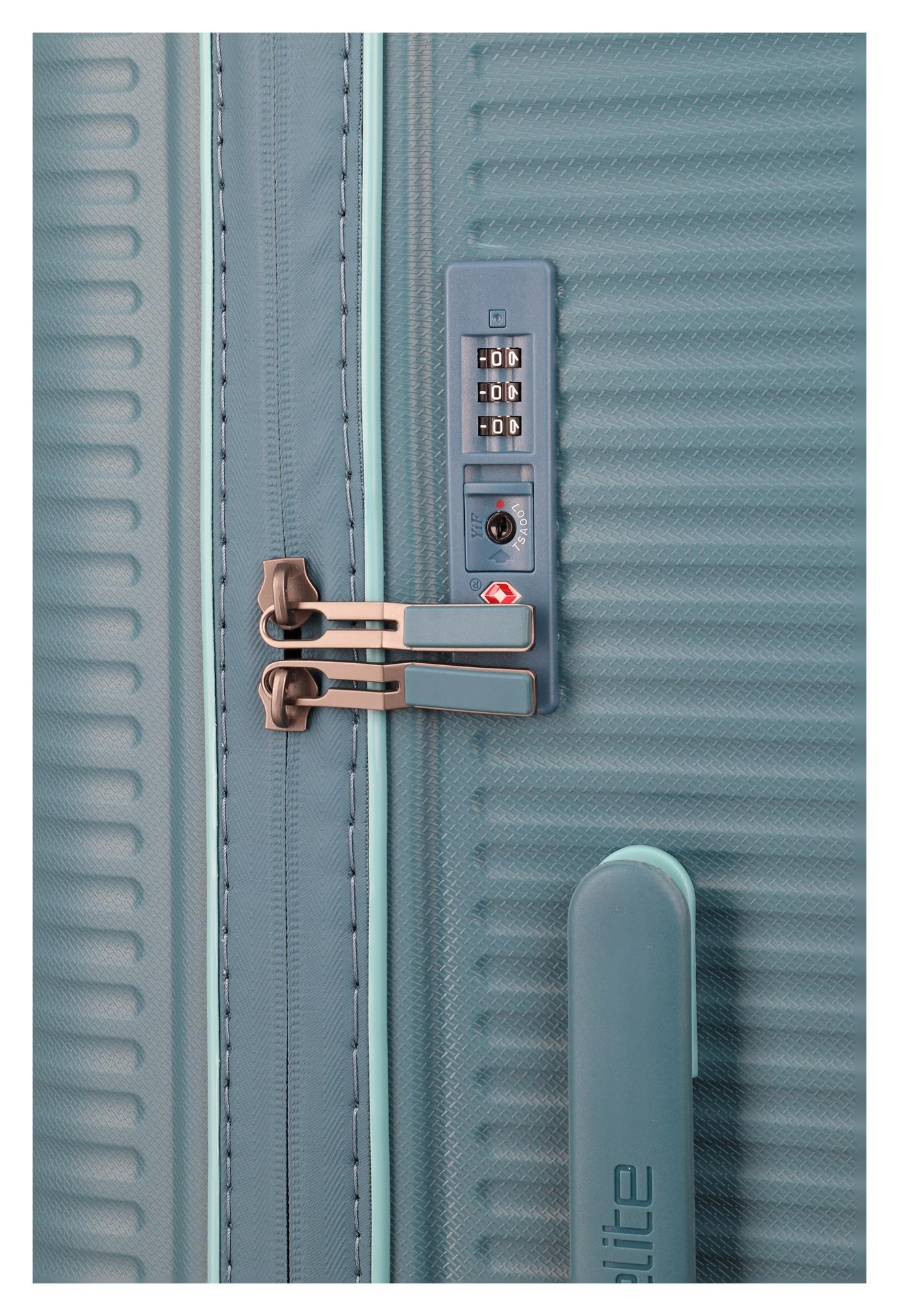 Stredný kufor na kolieskach Travelite Roomer Trunk M Aqua – Obrázok 5