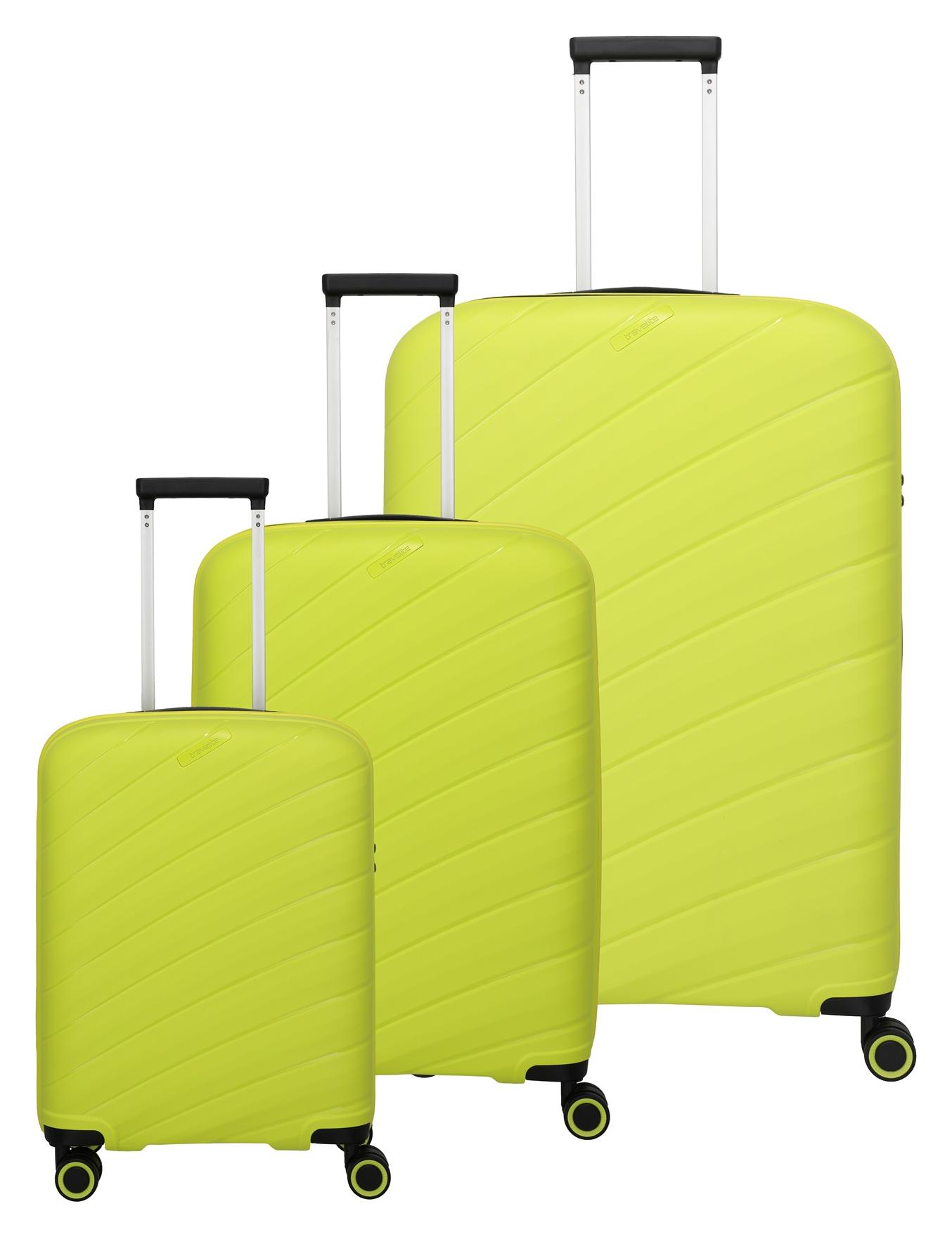 Sada cestovných kufrov Travelite Burano S,M,L Apple green