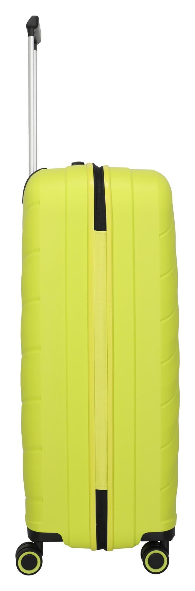 Veľký škrupinový kufor na kolieskach Travelite Burano L Apple green – Obrázok 5