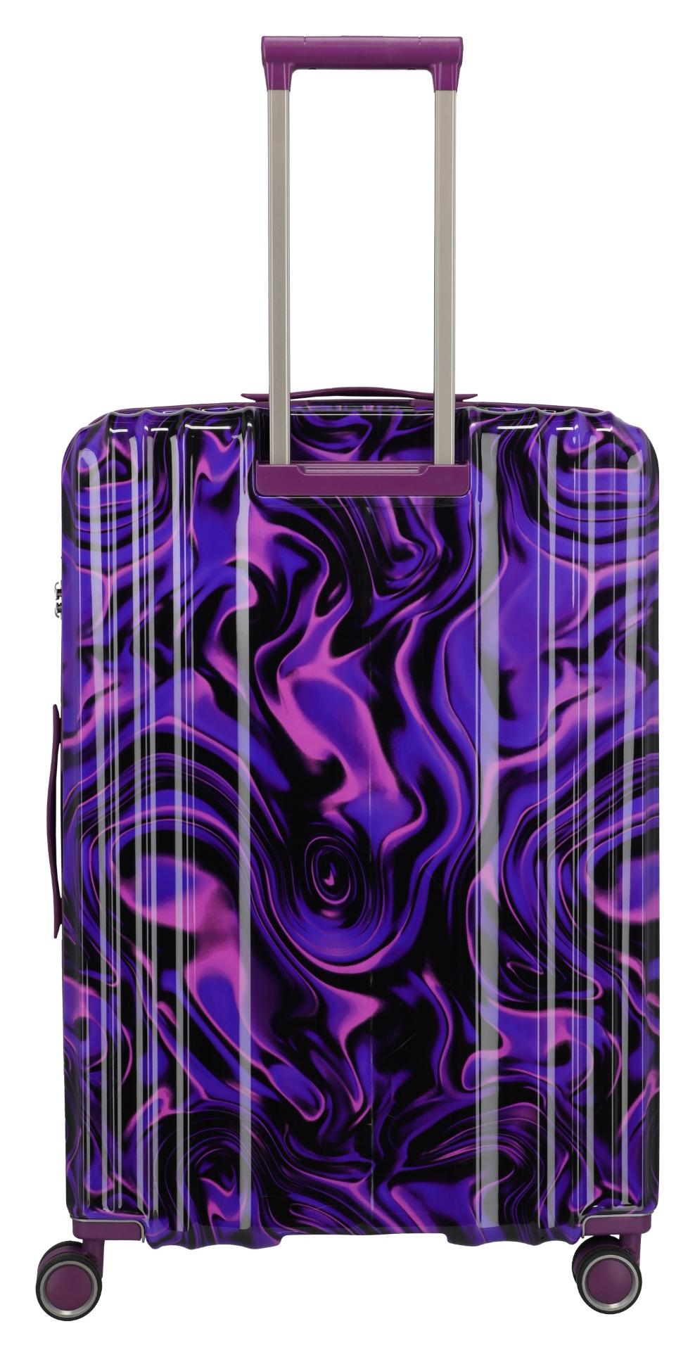 Veľký škrupinový kufor Travelite Lascana Edition L Purple Swirl – Obrázok 4