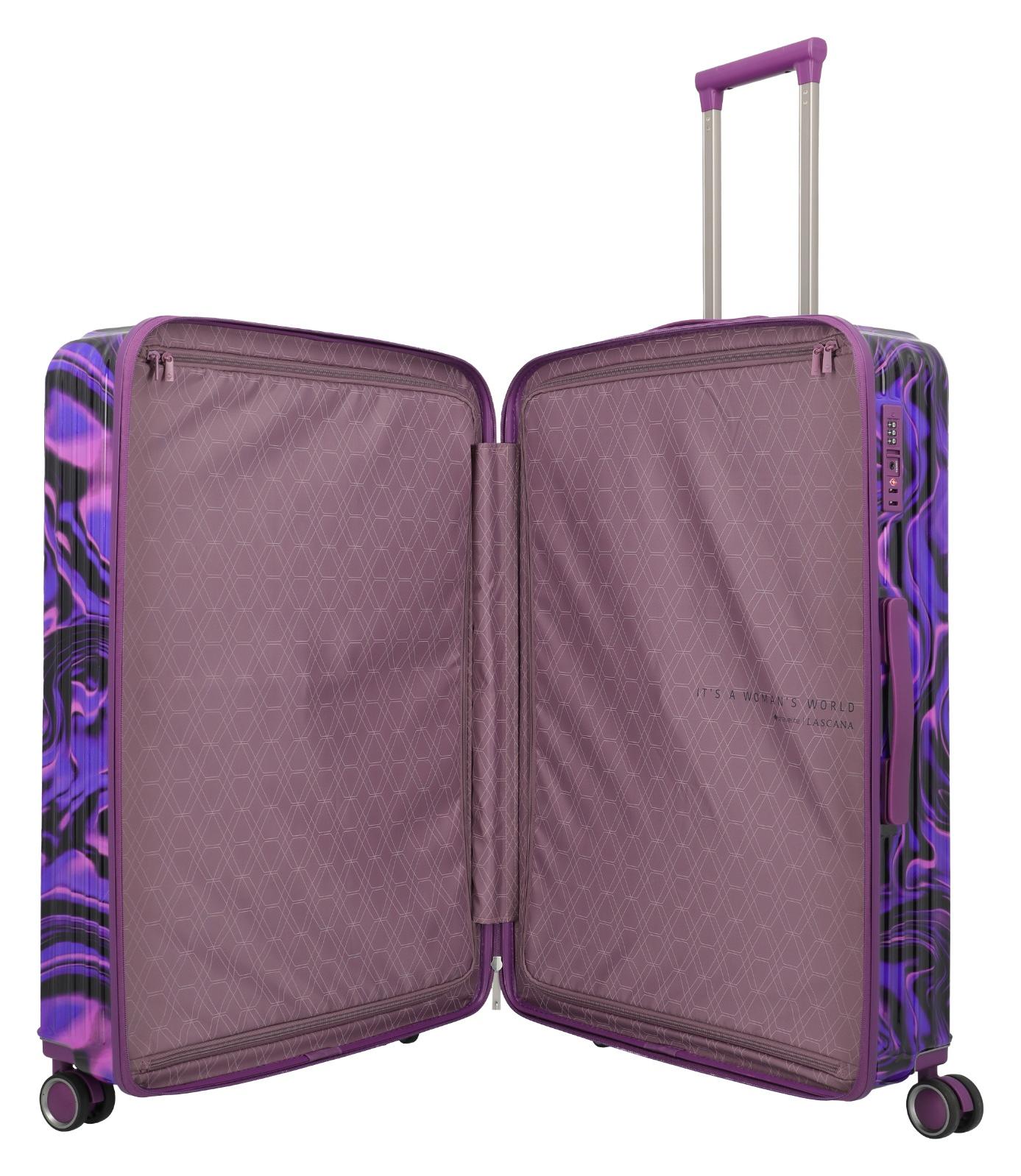 Veľký škrupinový kufor Travelite Lascana Edition L Purple Swirl – Obrázok 5