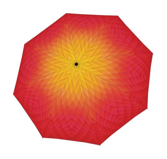 Skladací dáždnik Doppler Carbonsteel Magic Fusion Red/Yellow
