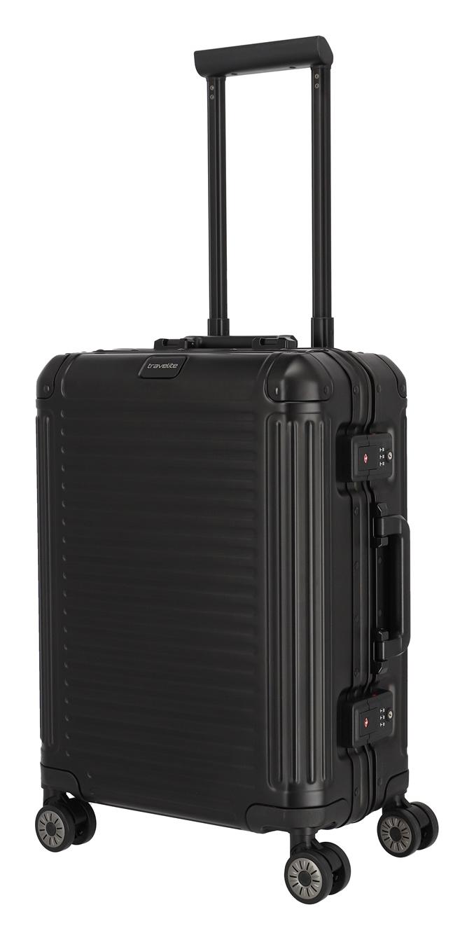 Hliníkový kufor Travelite Next 2.0 S Black Matt