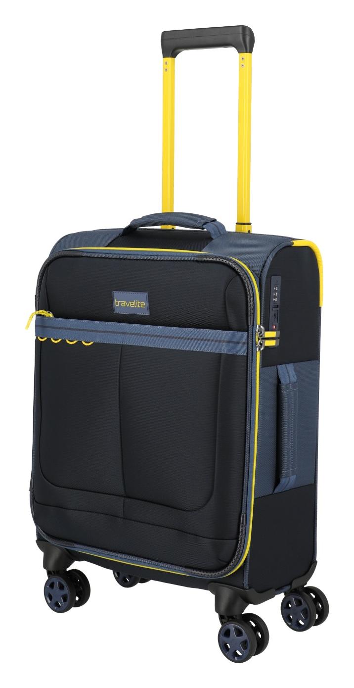 Malý textilný kufor Travelite Color Craze S Navy
