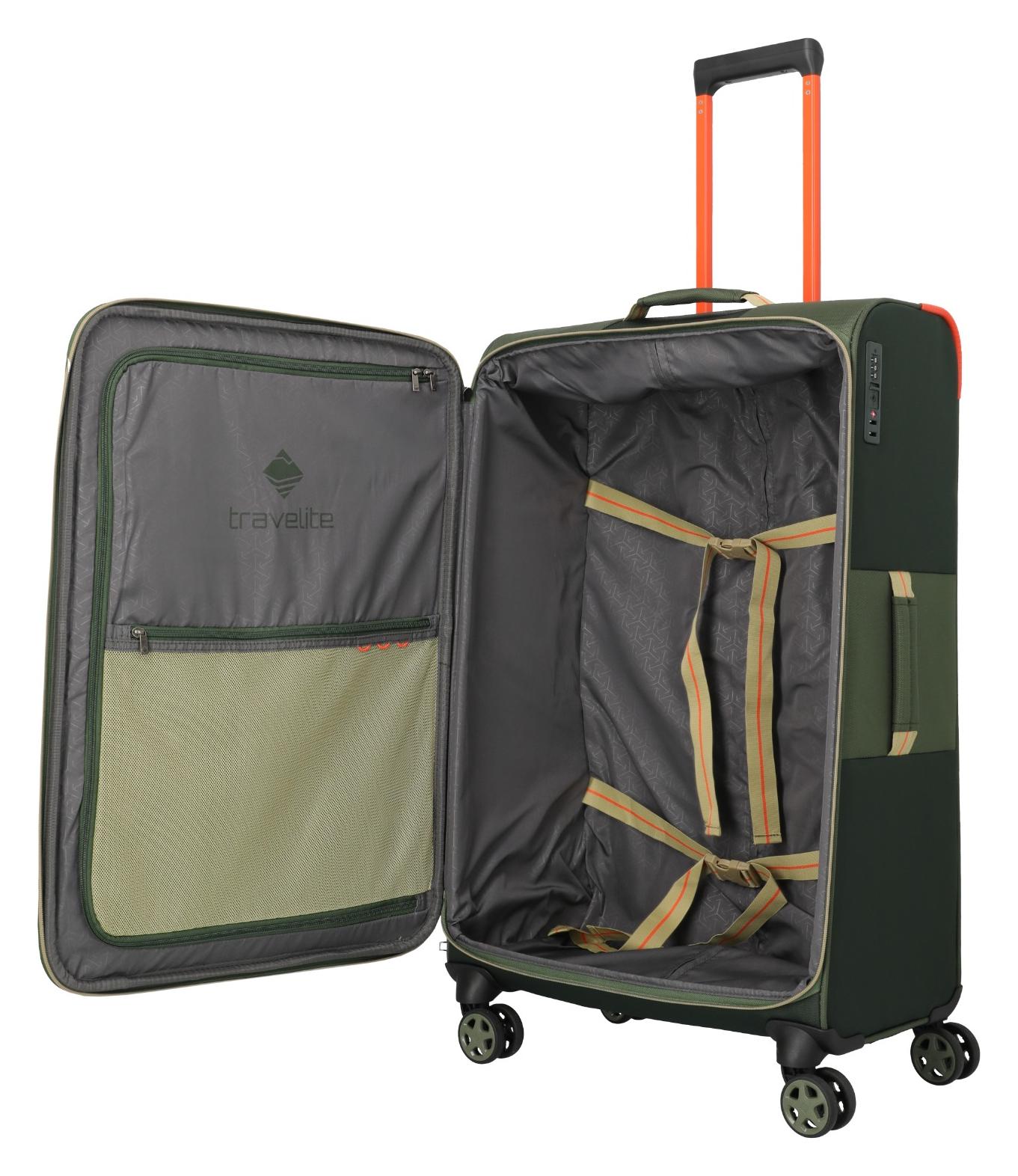 Veľký cestovný kufor Travelite Color Craze L Olive – Obrázok 6