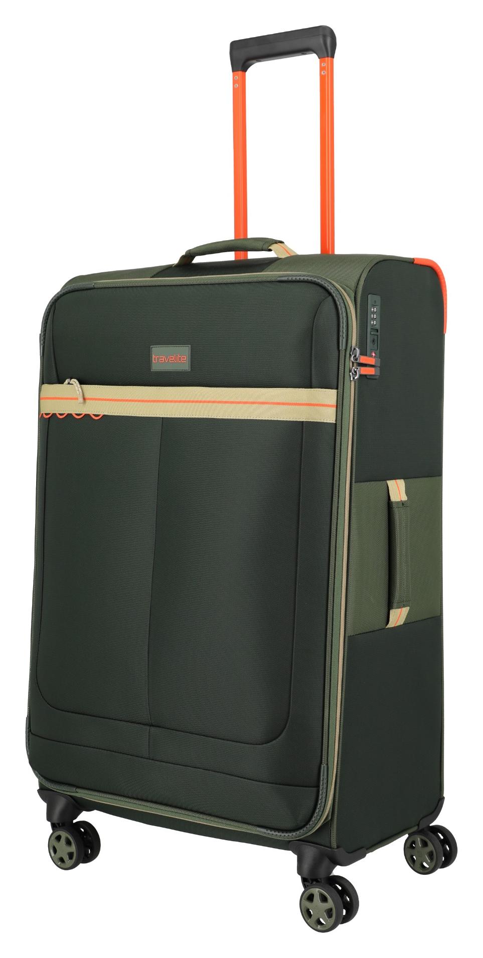 Veľký cestovný kufor Travelite Color Craze L Olive