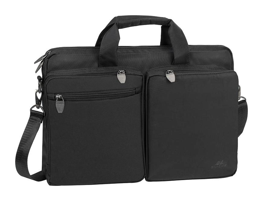 Pánska taška na notebook Riva Case Tiergarten 8530 Black – Obrázok 3