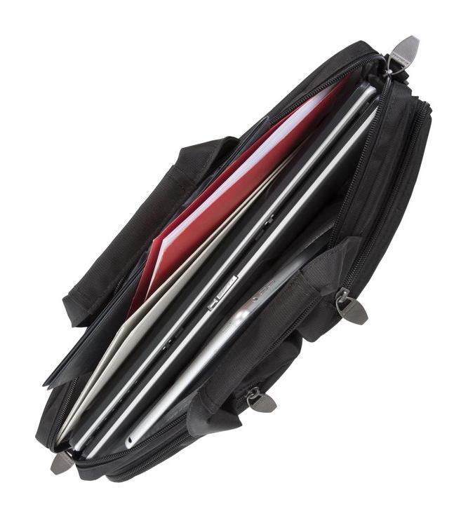 Pánska taška na notebook Riva Case Tiergarten 8530 Black – Obrázok 4