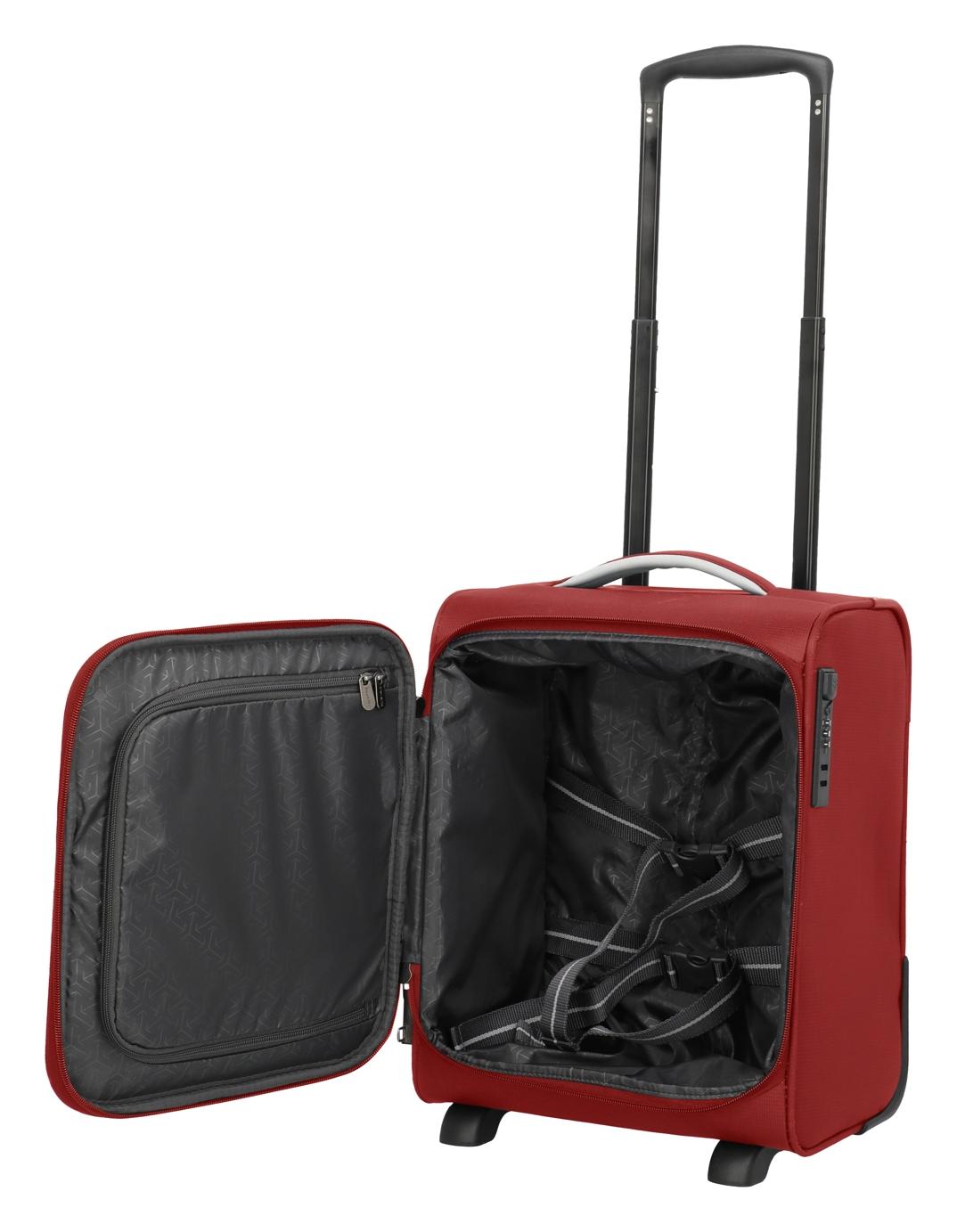 Malý textilný kufor Travelite Jetpack Wings 2 Cabin Red – Obrázok 6