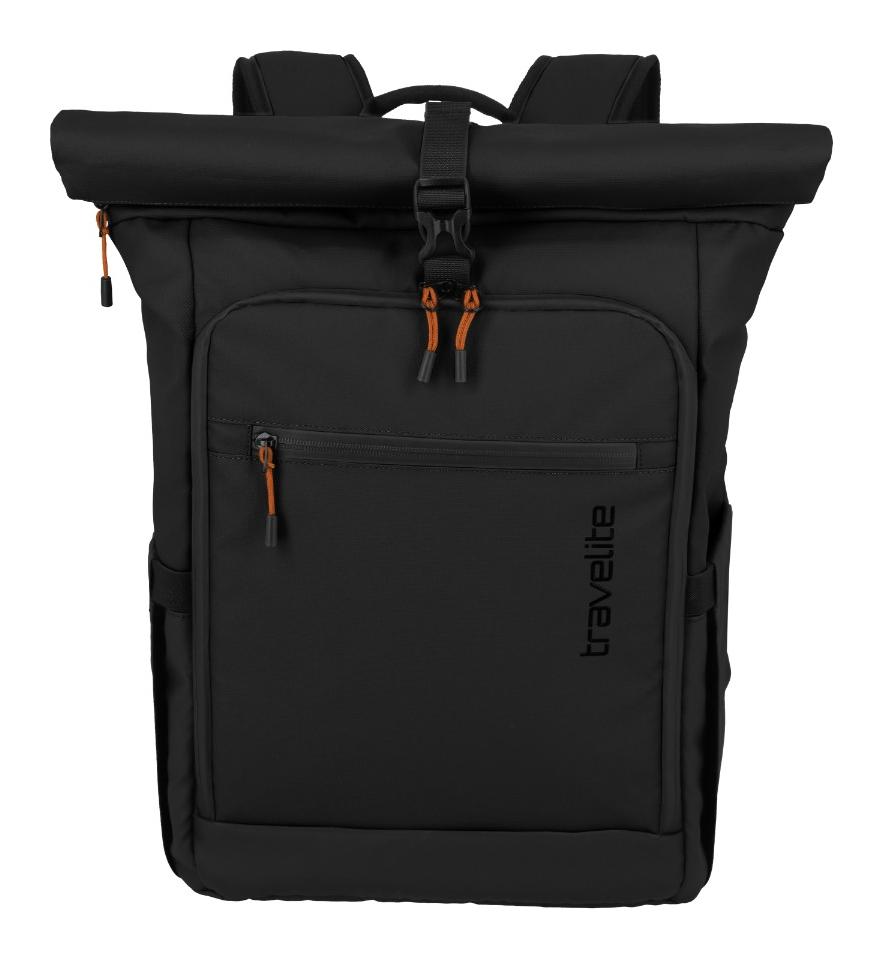 Rolovací ruksak Travelite Briize Backpack M Roll-Up Black