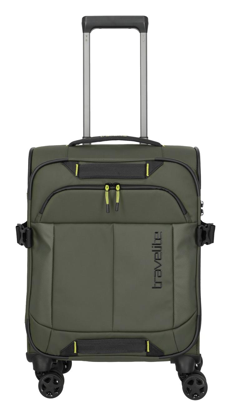 Malý textilný kufor Travelite Briize S Khaki