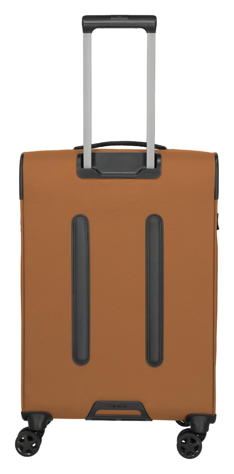 Stredný textilný kufor na kolieskach Travelite Briize M Curry