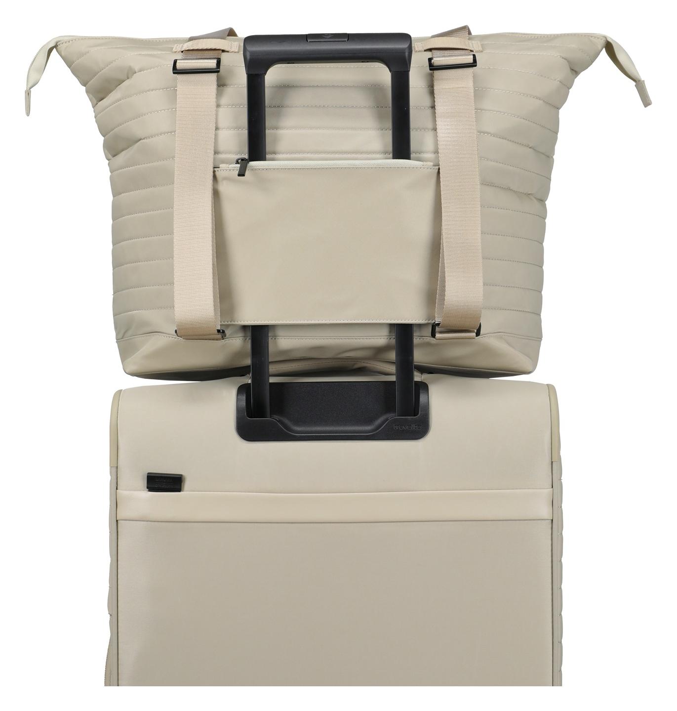 Dámsky batoh a kabelka 2v1 Travelite BARBARA Stepp 2 in 1 Shopper Satin nude – Obrázok 6