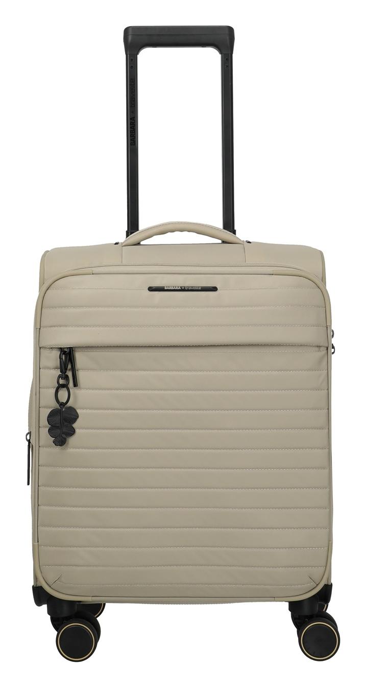 Malý textilný kufor Travelite BARBARA Stepp S Satin nude