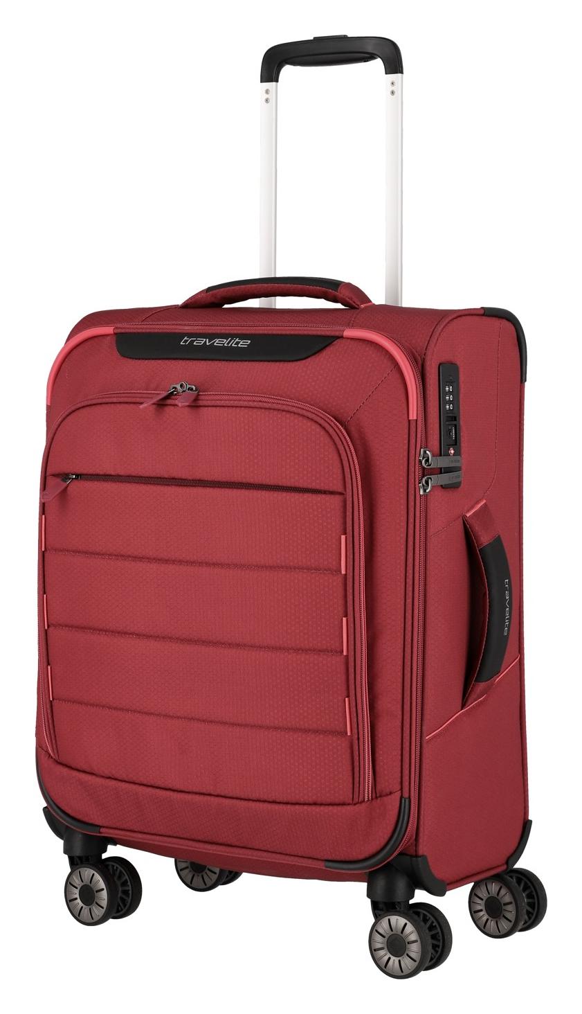 Kufor do lietadla 55x40x20 Travelite Skaii 4w S Red
