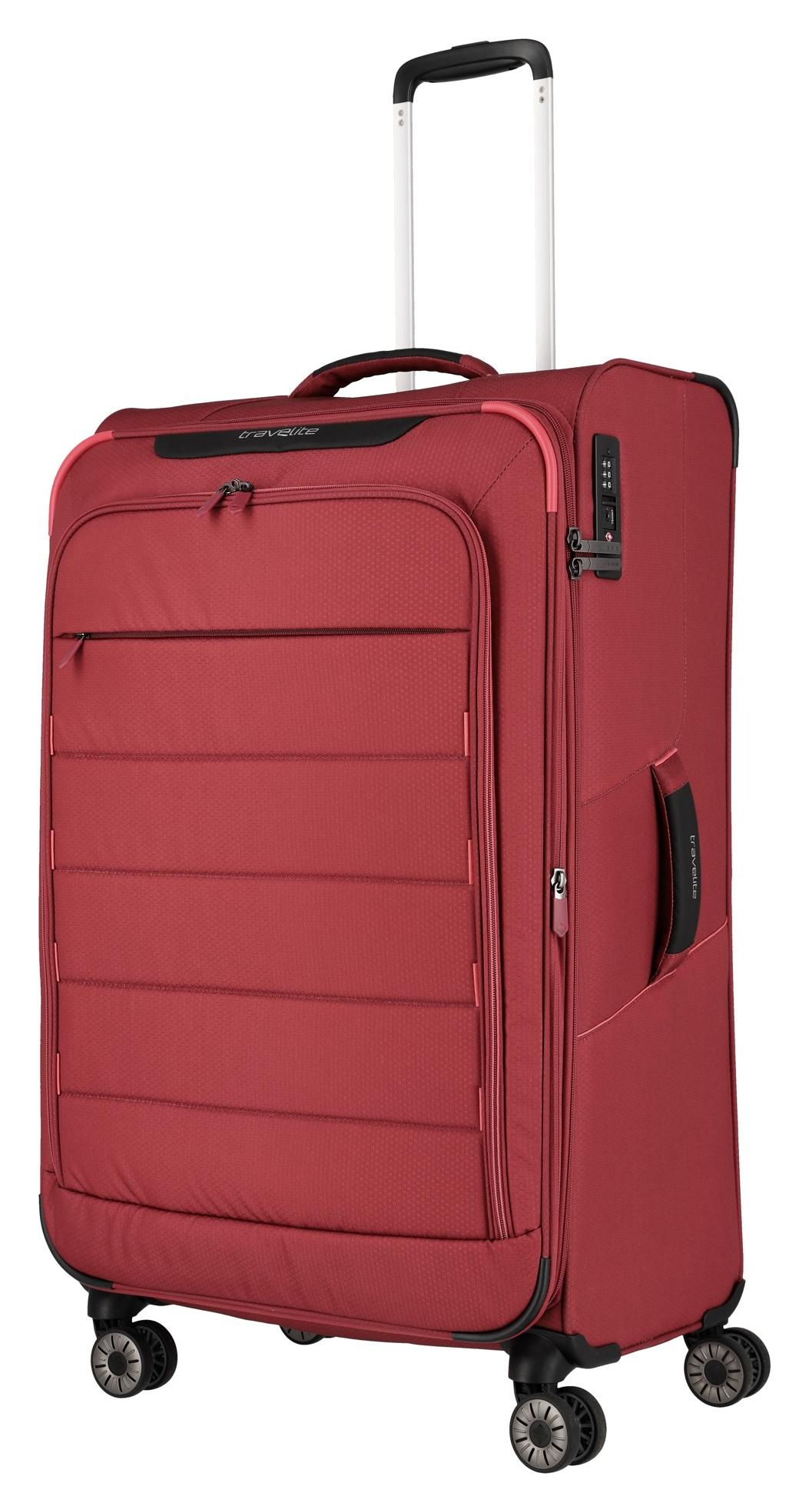Veľký cestovný kufor Travelite Skaii 4w L Red