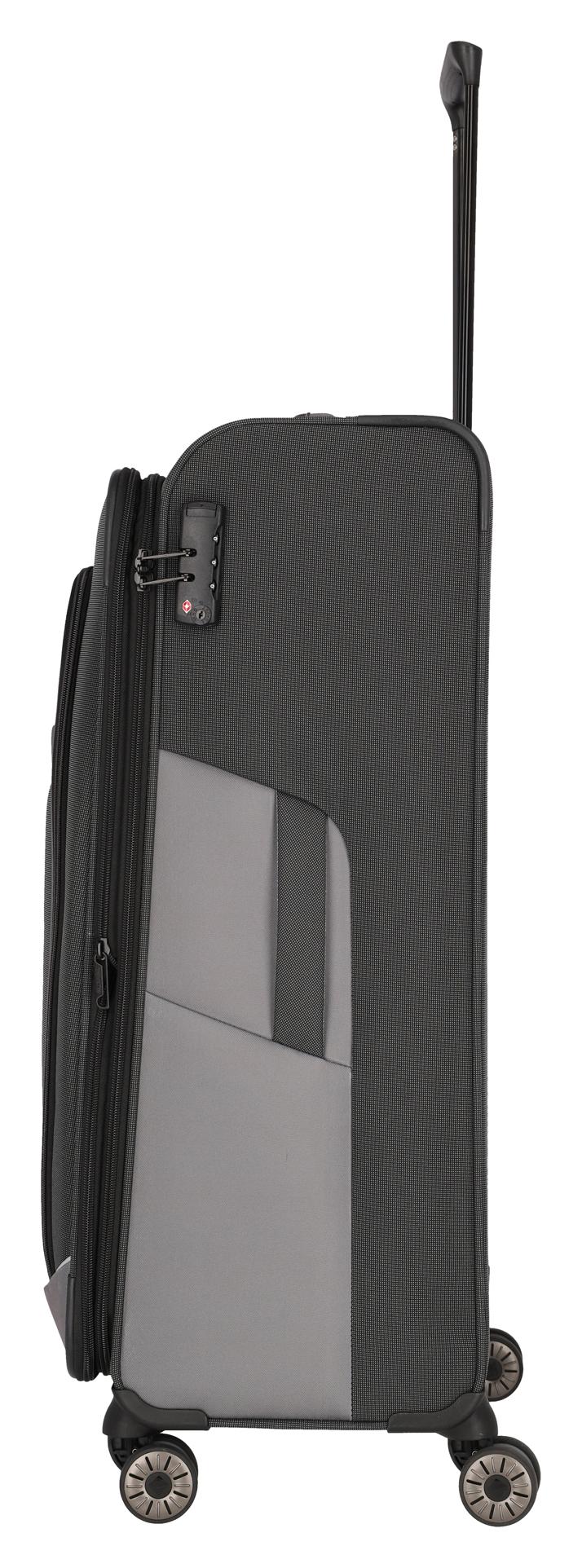 Veľký textilný kufor Travelite Viia 4w L Anthracite – Obrázok 3