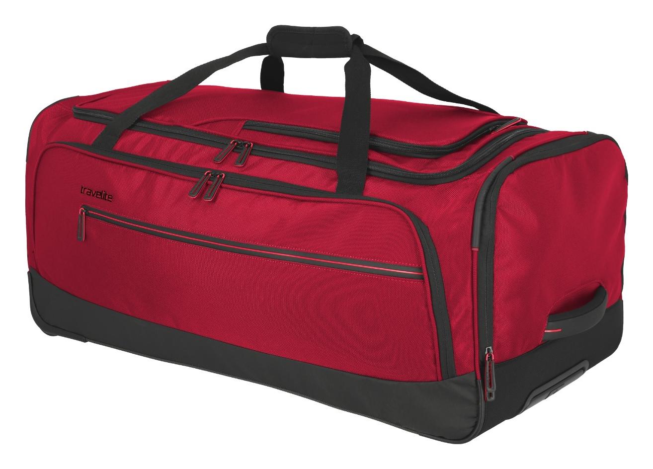 Cestovná taška na kolieskach Travelite Crosslite 5.0 Wheeled Duffle L Red