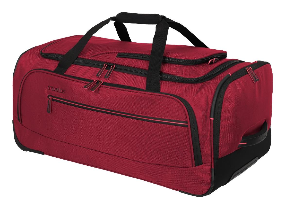 Cestovná taška na kolieskach Travelite Crosslite 5.0 Wheeled Duffle M Red